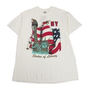 Vintage New York Statue Of Liberty Graphic Tee L